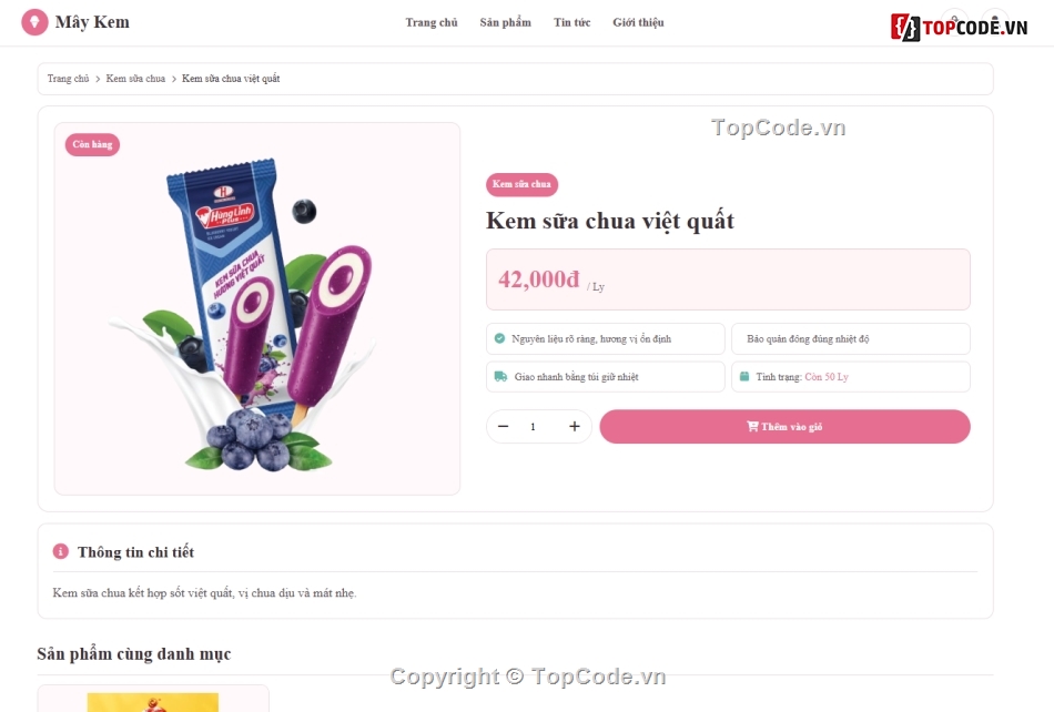 bán,bán kem,web bán kem